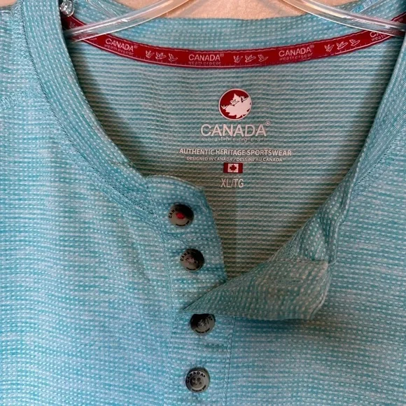 Canada Weather Gear Men’s Performance Tee T-shirt Size XL Blue - Picture 4 of 6